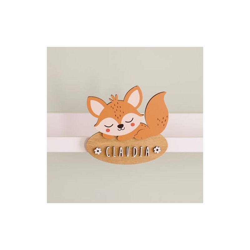WONDEE Decorazione in Legno Personalizzabile con Nome per Porte e