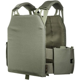 Tasmanian Tiger TT Plate Carrier LP MKII Lightweight, Flat Plate Carrier, Base Carrier with Removable Side Pockets, Olive L