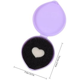 Makeup Brush Cleaning Bowl, Compact Lightweight Accessory for Travel and Daily Use - Milisten 3pcs Heart Shaped Makeup