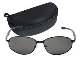 Captain Stag CSP-002-2-EH-72 Polarized Men's Sunglasses, Sunglasses Case, Stainless Steel, Smoke