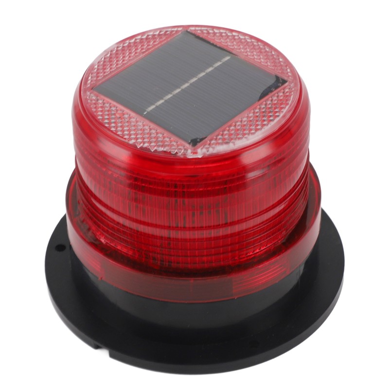 Solar Beacon Light Caution Light 8 LED Dusk to Dawn