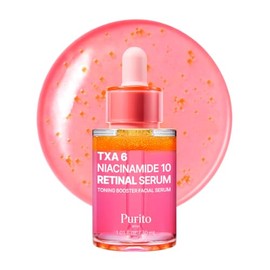 PURITO TXA 6% + Niacinamida 10% + Retinal Suero Facial | para manchas oscuras, hiperpigmentación, tono desigual | Ácido Tranexámico de alto nivel 6% |