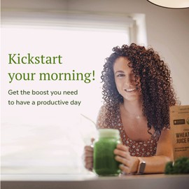 Numami Organic Wheatgrass Juice Powder - 100% Water Soluble, Grown in USA and USDA Certified Organic, 20 Times More Concentrated Than Raw Wheatgrass