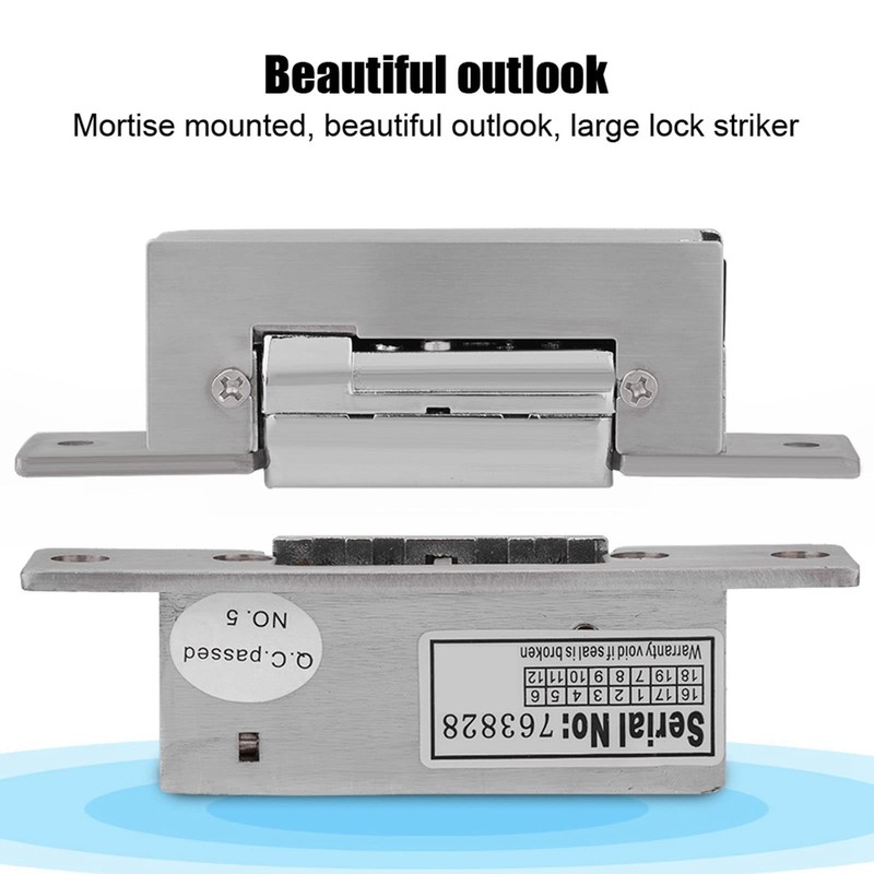 Adjustable Electric Strike Door Lock Double Unlock Mode Access Control