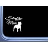 Staffy Bull Mom j847 6" wide Sticker decal dog