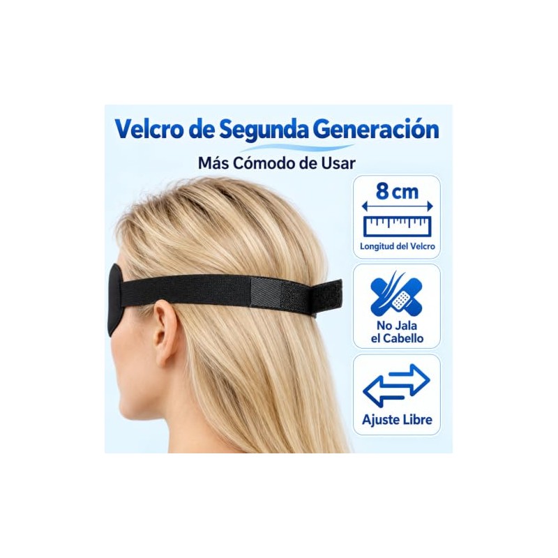 2PCS Parches para Ojo Perezoso Ajustables para Ambliopía (Ojo Derecho)