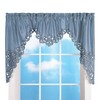 Collections Etc Elegant Cut Out and Embroidered Scroll Window Valance