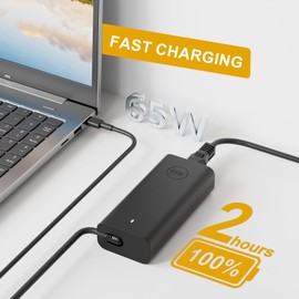 65W HA65NM190 Charger for Dell Latitude 5420 5430 5440 5450 5400 5410 Power AC Adapter with Power Cord Cable Latitude 7400 7410 7420 7430 7440 7450