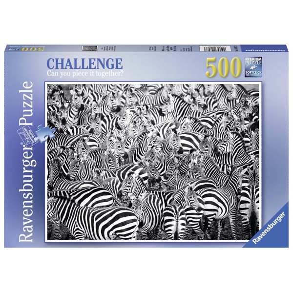 Ravensburger Italy 14807 Challenge of the Zebras Puzzle (500 Pieces)