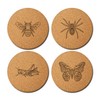 Magic Pine Juego de 4 posavasos de insectos