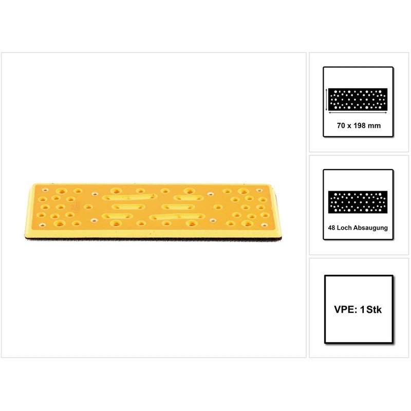 Mirka Sanding Shoe Hardness Medium + Protective Pad 70 x
