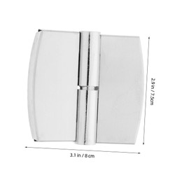 TOPPERFUN Pack of 2 Bathroom Hinges Heavy Duty Door Hinges Kitchen Cabinet Door Hinges Cabinet Hinges Divider Door Hinges Hardware Self-Closing Toilet Hinges