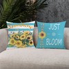 Mimkus Sunflower Pillow Cover 18 x 18 Inch Set of