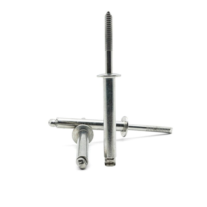 Hippo Hardware (4mm X 20mm) Pop Rivets Dome Head Open