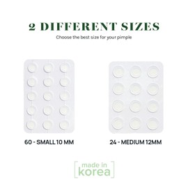 AOA Studio Absorbing Cover Healing Invisible Acne Patch Blemish Spot, Treatment, Facial Acne Patch Vegan, Cruelty Free, Hydrocolloid, Two Sizes 10mm 12mm (Total 84 Counts)