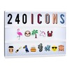 Relaxdays Lightbox Supplement Set 240 Crazy Characters with Letter and
