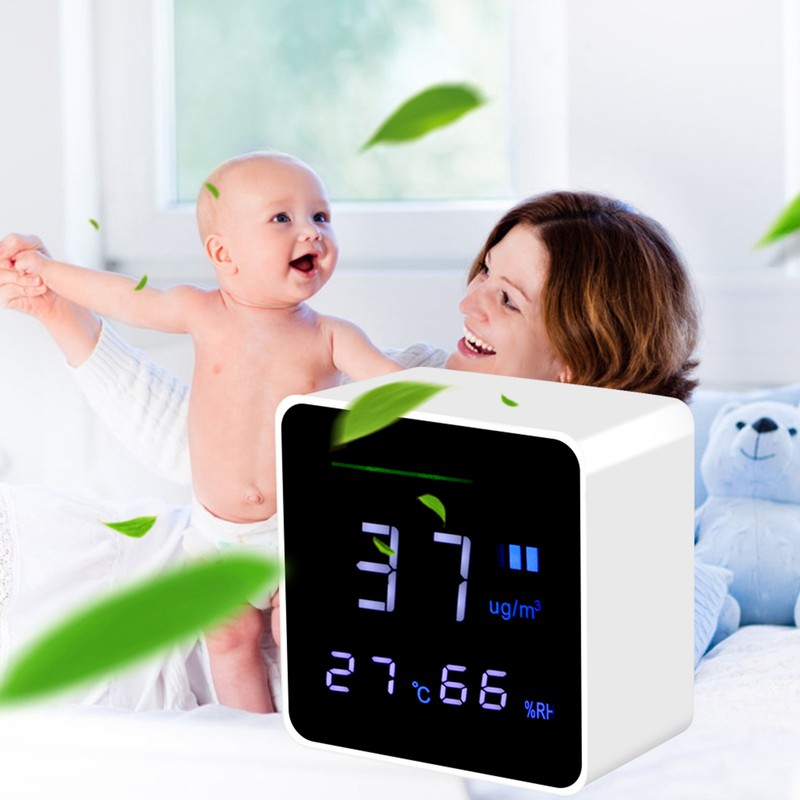 Compact Portable PM2.5 Tester Detector Air Quality Monitor Testing Tool