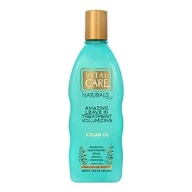 Vital Care Volumizing Leave In Argan Oil Treatment - Keratin Complex Hair Treatment is Non-Stripping for Daily Use, Hydrating & Repairing - Avocado Oi