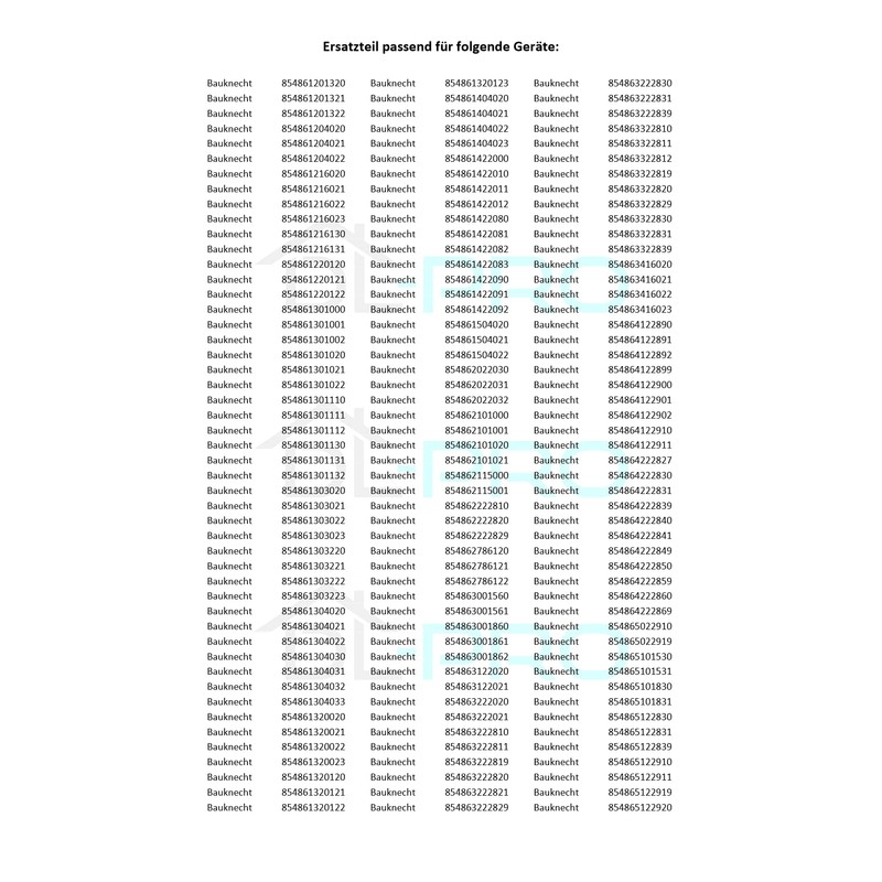 DL-pro RFFV38485 Bottom Gasket 550mm Compatible with Whirlpool Bauknecht 481246668912