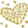FSSTUD 30 Pcs Bee Shaped Push Pins Decorative Thumb Tacks