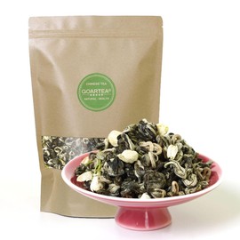 GOARTEA 2Pcs 250g / Total 17.6oz Nonpareil Supreme Jasmine Green Tea - Jasmine Tea Loose Leaf Moli Yinhao Fujian Chinese Tea - Snow White