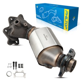 PHILTOP Front Automotive Replacement Catalytic Converter Kit W/Gasket Compatible with Honda Civic 1.3L 2006-2011 Replace# 16641, 641421, 40958,Direct-Fit Catalytic Convertor(EPA Compliant)