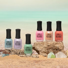 Orly Breathable Tide & Seek Nail Polish Collection, 6 Pastel Colors, 1-Step Manicure, 0.6 fl oz Each (Mint green, baby blue, lavender, pink, coral, and peach shades, Pack of 6)