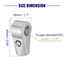 uxcell Display Rack Clamp 2pcs 1 Inch 25mm Shelf Display Rack Clamp Two-way Aluminum Alloy Pipe Fittings Drying Rack Connection Fastening Joint