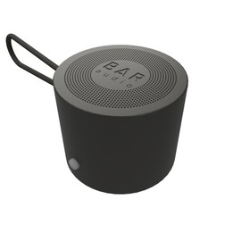 BAR Audio by cellhelmet | Mini Portable Wireless Speaker in Gunmetal Gray - Rechargeable - Type C Charging Cable Included | Silicon Strap | Up to 4 Hours Playtime on Full Charge