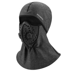 ROCKBROS Ski Mask Balaclava Winter Mask for Men Baclava Cold Weather Thermal Masks Cycling Grey
