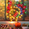 LAMPHOME 14" 50 Lighted Thanksgiving Turkey, Window Sculpture Decoration,Thanksgiving Turkey
