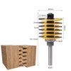 WSOOX Adjustable Finger Joint Router Cutter, 8mm Shank Carbide Chisel