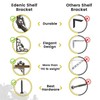 Edenic 2pcs Scaffold Board Shelf Brackets - 5x5 Inch Cast