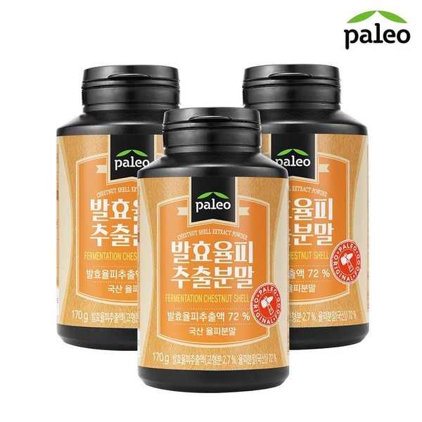 3 cans of Paleo fermented blood powder 170g, 3 cans of Paleo fermented blood powder 170g / 팔레오 발효율피분말 170g 3통, 팔레오 발효율피분말 170g 3통
