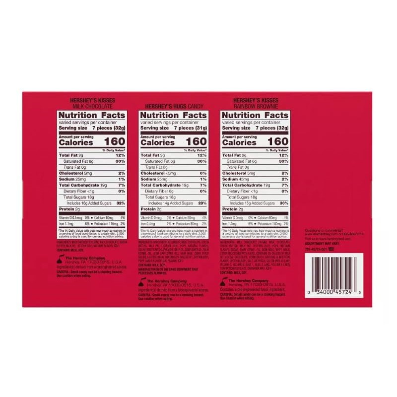 Hershey Kisses Valentine's Day Milk Chocolate Assorted Collection Gift Box