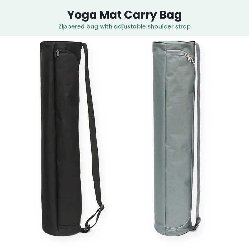 Yoga Mat Bag with Zipper and Adjustable Shoulder Strap, Water-Resistant