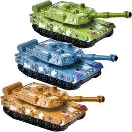 SAFIGLE 3Pcs Pull Back Tank Toys Mini Tank Model Toy Set Toy Vehicle Kids Tiger Tank Model Collection Toy Pullback Tank Toys Party Favors for Kids
