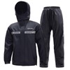 Men's Waterproof Rain Suit,Windproof All-Weather Jacket & Pants Set for