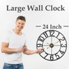 SUKYING Large Outdoor Clock, Patio Decorative Wall Clock Silent Non