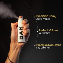 BASED Hair Texturizing Powder, Lightweight & Volumizing Hair Styling Powder with Matte Finish, Add Texture to Hair with Medium Hold, For Short to Medium Hair, (1.69oz Bottle, 2.5 Gram Fill, Pack of 1)