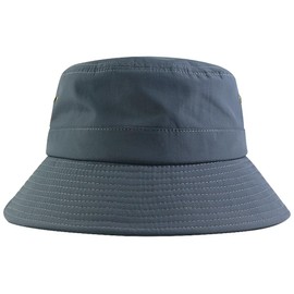 Spargel Spring and Summer Bucket Hat, Men's, Women's, Large Size (Up to 25.2 inches (64 cm), Includes Chin Strap, Hat, Bucket, Polyester, gray
