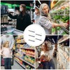 ABOOFAN L-Shaped Divider Board Storage Plastic Magnetic Shelf Divider L-Shaped