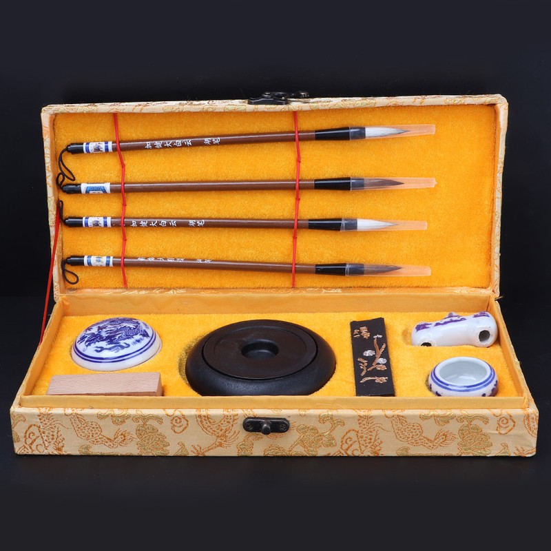 Chinese Traditional Calligraphy Set Four Treasures of the Study Brush