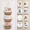 3 Levels Over Door Hanging Basket Wall Storage Cotton Rope