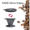 Collapsible Coffee Dripper Pour Over Coffee Filter, Silicone Reusable Coffee