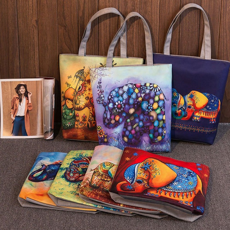 Millya Creative Waterproof Foldable Large Shopping Bag Travel Recycle Bag