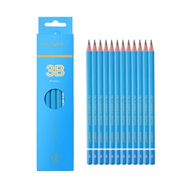 HAIHAOMUM Sketch Pencils for Drawing 3B, 12pcs Professional Art Drawing Pencils for Shading, Sketching & Doodling | Graphite Pencil for Artists & Beginners