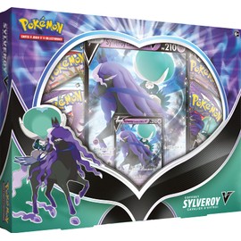 Pokémon POEBAOU21 Cold Rider V-Box or Sylveroy Horseman of Effking-V (Random Model) -Board Trading Card Game, Multicolored