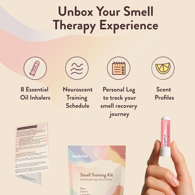 Smell Training Kit, Restore Sense of Smell and Taste, 8