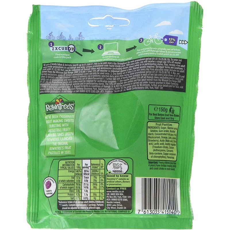 Rowntree Fruit Pastilles Bag 143g